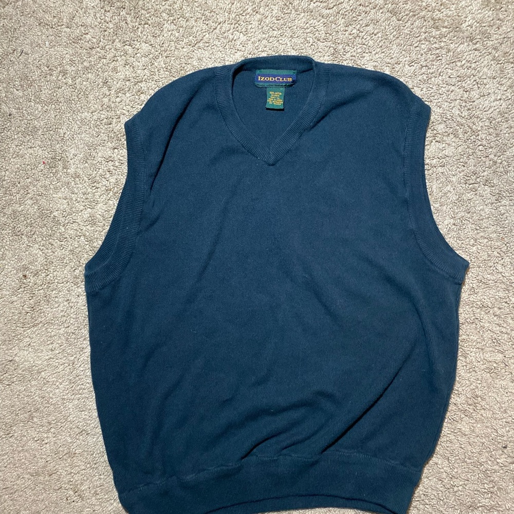 Izod Club men’s medium deep green sweater vest
